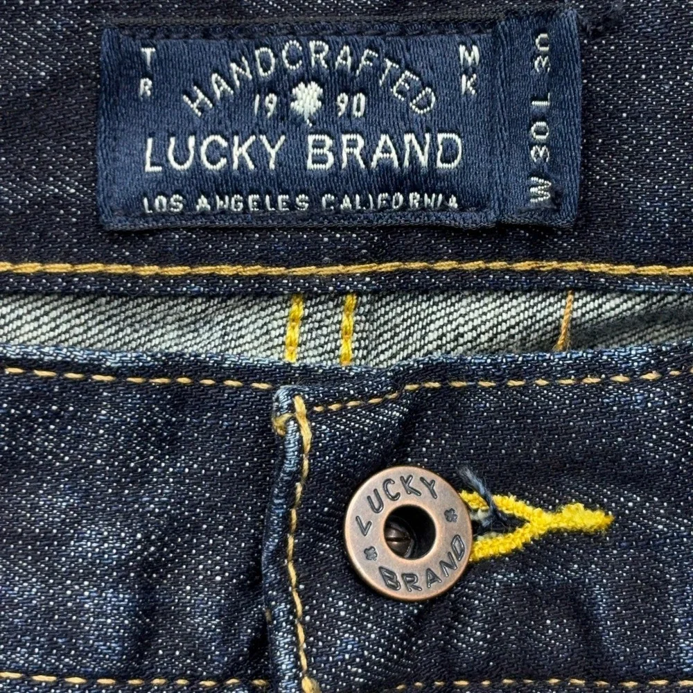 Lucky Brand 329 Classic Straight Jeans Mens 30x30 Indigo Blue Denim Stretch NWT